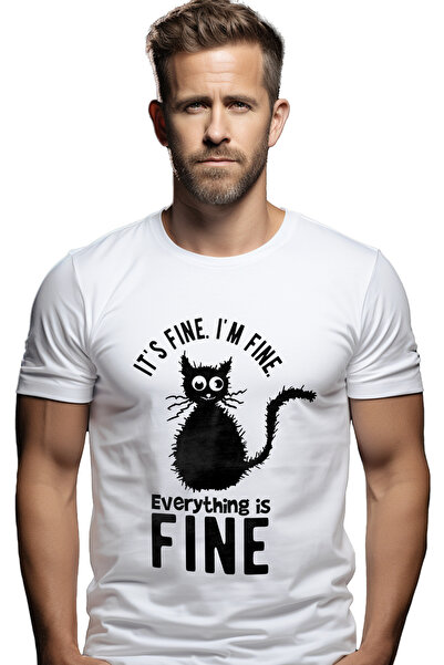 StoryGift Romania Tricou bărbătesc cu o pisică pentru cei care cred că totul ...