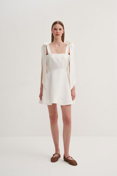 Jorbinol Linen Bow Dress