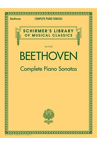 G Schirmer, Incorporated Beethoven Complete Piano Sonatas All 32 Sonatas From Volumes 1 And 2