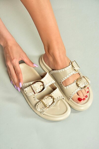 Fox Shoes U267146209 Beige Women's Slippers