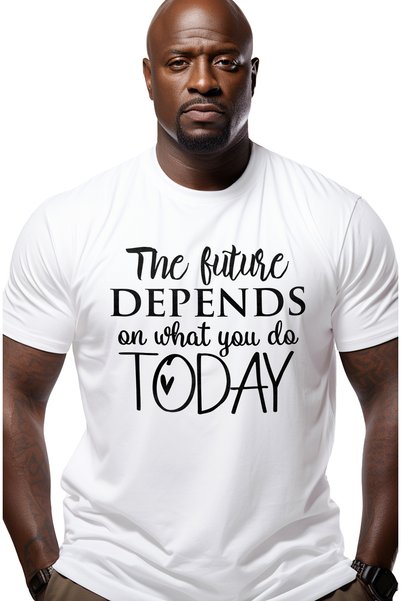 StoryGift Romania Tricou Barbati Cu Mesajul "the Future Depends On What You D...