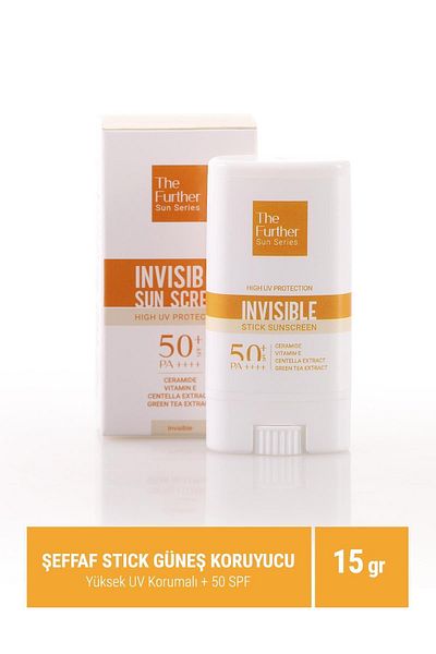 The Further Şeffaf Stick Güneş Kremi Spf50 |leke Karşıtı, Nemlendirici | Ceramide Vitamin E Centella