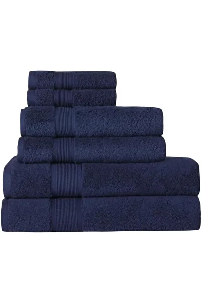 HOME ESSENTIALS Набір з 6 рушників для рук і обличчя з 100% бавовни - Premium 600 г/м² Висока м'якість Швидке висихання