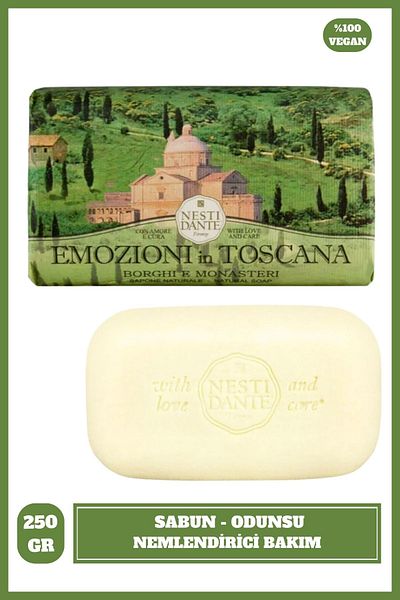 Nesti Dante Emozioni in Toscana Borghı E Monasteri Solid Soap 250Gr |   Moisturizer |   Wood
