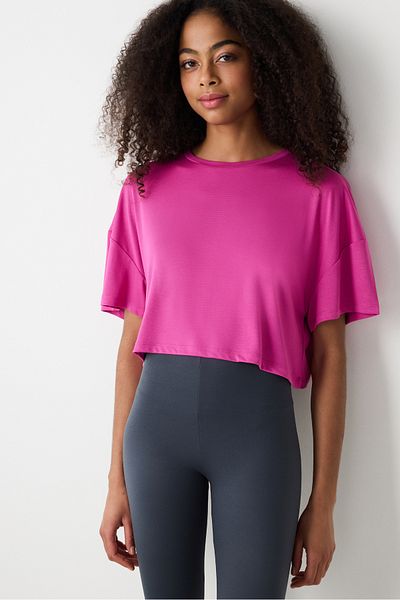 Penti Modal Crop Fuchsia T-Shirt