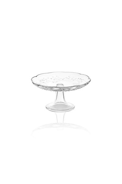 The Mia Pedestal Glass Presentation Plate 20X10 Cm500