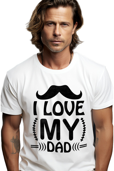 StoryGift Romania Tricou Barbati Cu O Mustata Pentru Un Tata Iubit De Copiii ...
