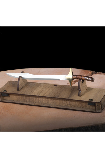 kösemehmet Fatih Model - 26 CM El Yapımı Dekoratif Kılıç – Paslanmaz Çelik, A...