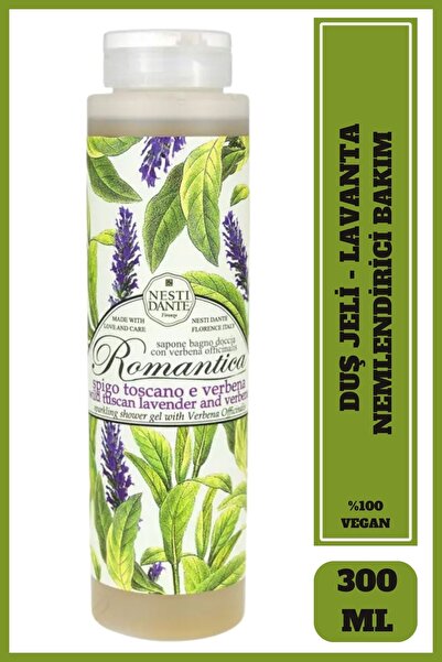 Nesti Dante Romantica Wild Tuscan Lavender & Verbena Duş Jeli 300ml |Nemlendi...