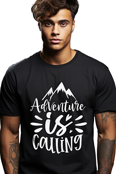 StoryGift Romania Men's Mountain T-Shirt for Adventure Lovers - "Adventure Ca...