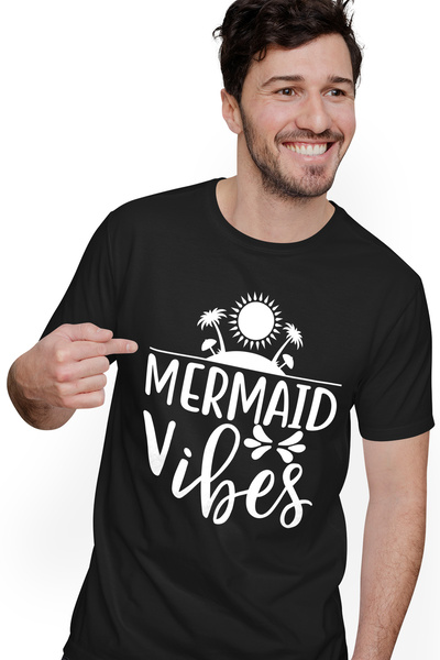 StoryGift Romania Tricou Barbati Cu O Insula Si Mesajul "mermaid Vibes" - Sir...