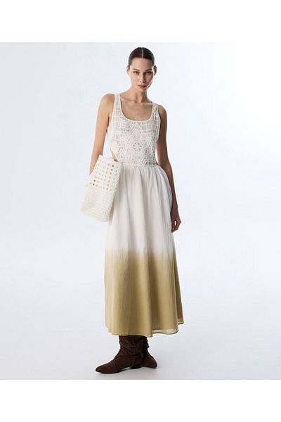Twist Crochet Mix Dress