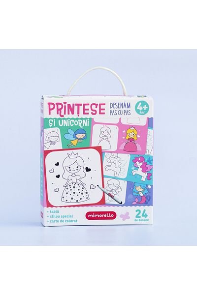 Mimorello educational game - Princesses and unicorns - Drawing step by step
