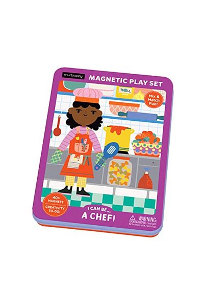 Galison Magnet Tin Figure I Can Be A Chef