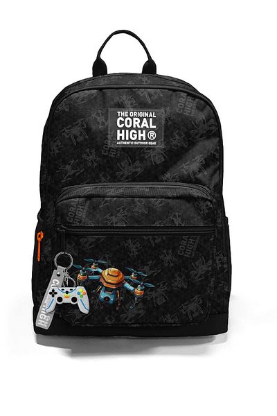 Coral High 3-Piece School Bag Set (School Bag, Pen Holder and Water Bottle)