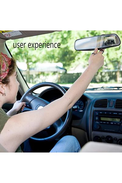 MACVI Macvi® Car Mirror DVR with Dual Camera, Micro SD Slot, Rear View Camera, Full HD