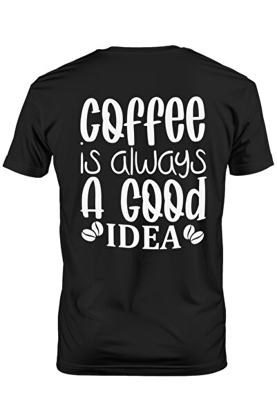 StoryGift Romania Tricou Barbati Cu Textul "cafeaua Este Intotdeauna O Idee B...