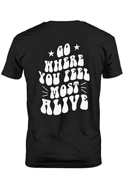StoryGift Romania Tricou Barbati Cu Mesaj Care Te Indeamna Sa Te Duci Acolo U...