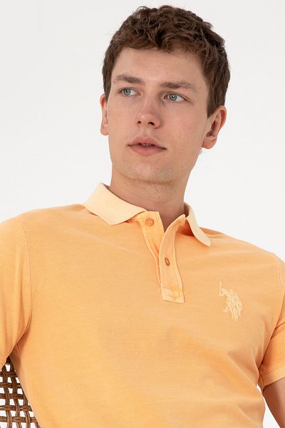 U.S. Polo Assn. Men's Orange Basic T-Shirt 50298053-Vr202
