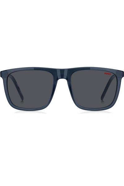 HUGO Ochelari de soare pentru bărbați Hugo HG 1304/S PJP/IR, Plastic, Albastru, 55 mm