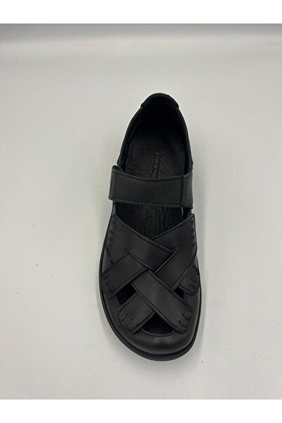 Mammamia Women's Daily Summer Orthopedic Leather Semi-Sandal Shoes