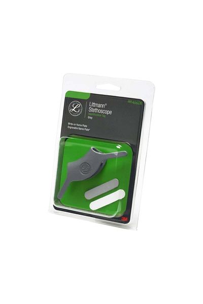 Littmann Littmann stethoscope identification tags, 24 x 49 mm, 40008, Gray
