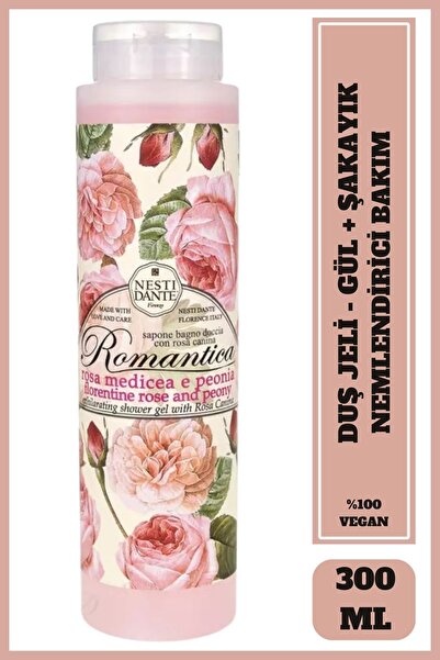 Nesti Dante Romantica Florentine Rose Peony Duş Jeli 300 ml | Floransa Gülü v...