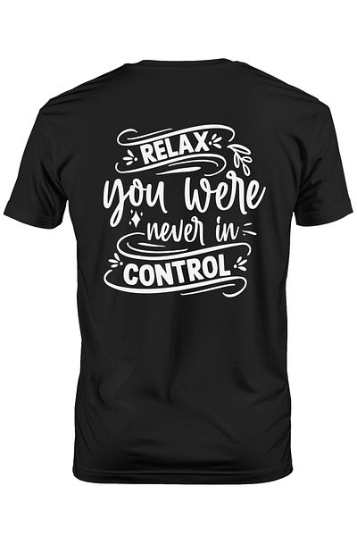 StoryGift Romania Men's T-shirt with the message "Relax, you were never in control" with print on STG