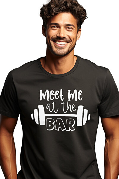 StoryGift Romania Tricou Barbati Cu Textul "meet Me At The Bar" - Intalneste-...