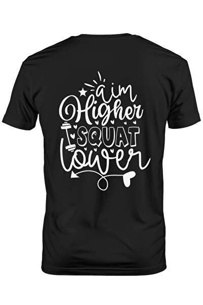 StoryGift Romania Tricou bărbătesc cu textul „Țintește mai sus, ghemuiește ma...