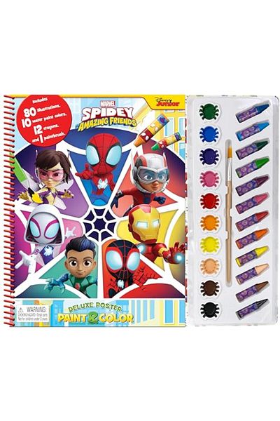 Phidal Publishing Marvel Spidey & Amaz Friends Deluxe Poster Paint & Color