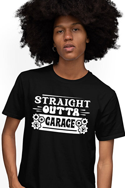 StoryGift Romania Tricou Barbati Cu Mesajul "straight Outta Garage" - Tocmai ...