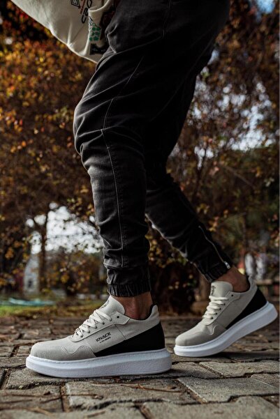 Knack Καθημερινά Suede Παπούτσια με ψηλή σόλα - 040 Stone