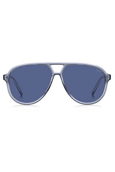 HUGO Ochelari de soare pentru femei Hugo HG 1362/S PJP/KU, Plastic, Albastru, 59 mm