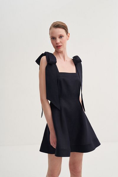 Jorbinol Linen Bow Dress