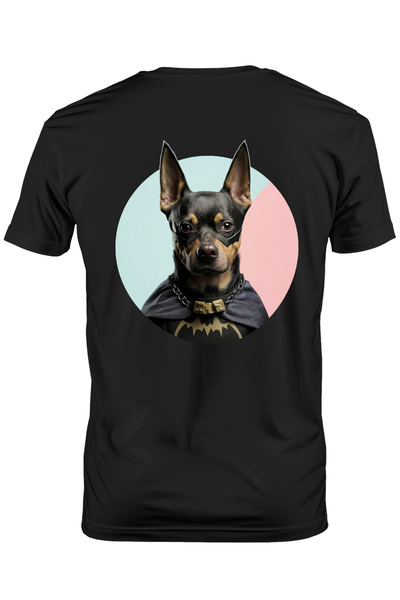 StoryGift Romania Tricou bărbătesc cu portret de câine supererou, câine perso...