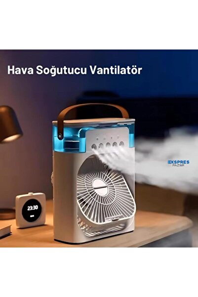 Gibox Taşınabilir Hava Soğutucu Vantilatör - Sessiz, Su Hazneli, Masaüstü Kli...