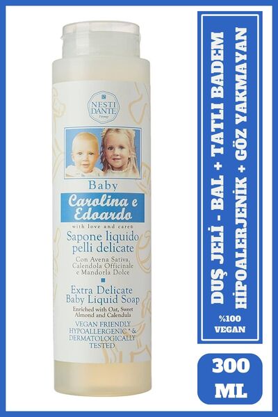 Nesti Dante Baby Caroline E Edoardo Duş Jeli 300ml | Hipoalerjenik ve Göz Yak...