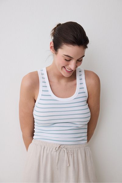 Penti Basic Stripe Mint Top