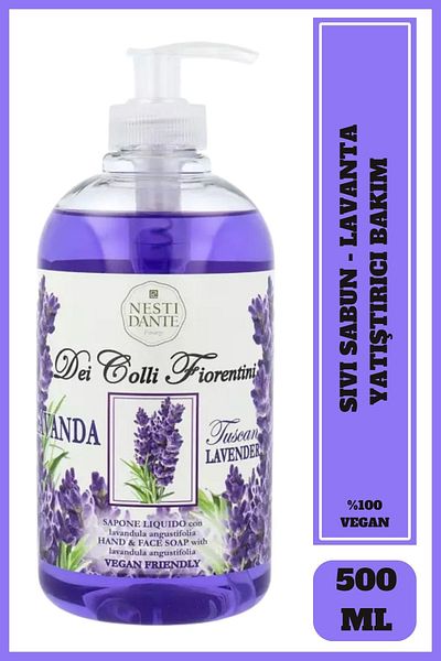 Nesti Dante Dei Colli Fiorentini Tuscany Liquid Soap 500ml |   Soothing | Lavender Extract