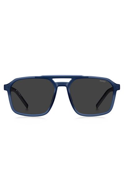 HUGO Ochelari de soare pentru bărbați Hugo HG 1335/S PJP/IR, Plastic, Albastru, 56 mm