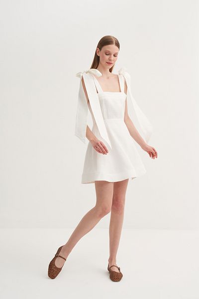 Jorbinol Linen Bow Dress