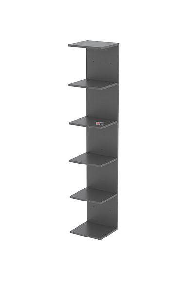 Bofigo Wall Mounted Bookcase Wall Shelf Anthracite