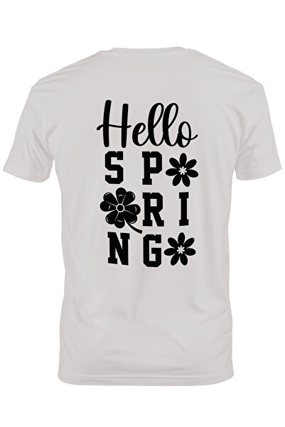 StoryGift Romania Tricou Barbati Cu Floricele Si Mesajul "hello, Spring" - Bu...