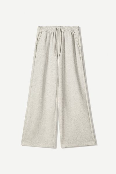 Bershka Shimmery Wide-leg Trousers