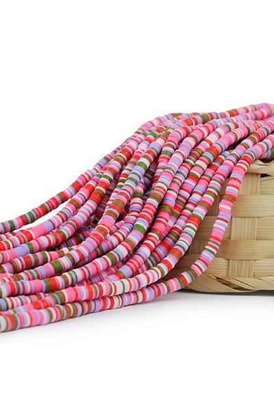 Prestij Boncuk Fimo Bead Sequence 6 mm |   Mixed Color Model-12