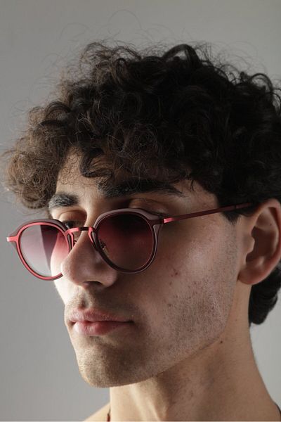 COCOPELLI Claret Red Design Unisex Glasses