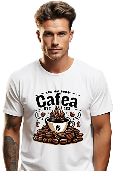 StoryGift Romania Tricou Barbati Cea Mai Buna Cafea Ceasca De Placere Energie...