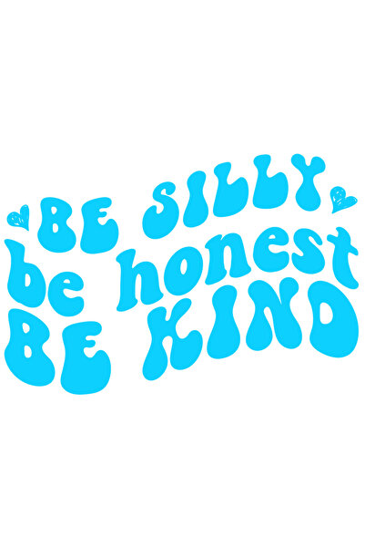 StoryGift Romania Sticker Adeziv 20CM Exterior cu mesaj care te indeamna sa fii sincera si buna , Vinyl Albastru