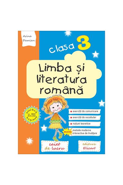 AngelicArt Limba și literatura română, clasa a III-a, caiet de lucru, ediția 2020, autor Arina Damian